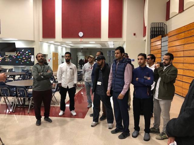 Teachers visit middle school