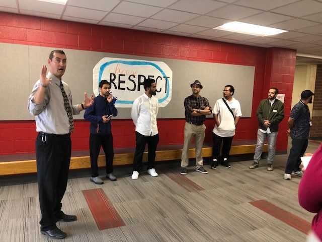 Teachers visit middle school